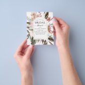 Budget Boho Dusty Pink Burgundy Vrijgezellenfeest Flyer (Hand)