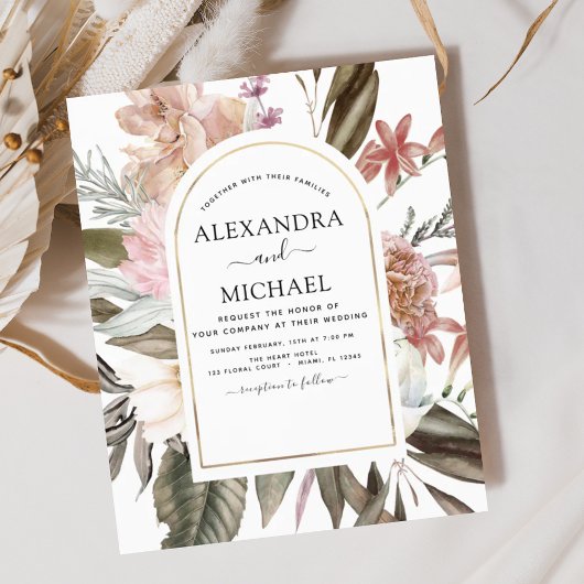 Budget Boho Dusty Pink Burgundy Weddenschap