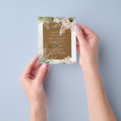 BUDGET BOHO Earth Color Pampas Grass Wedding Flyer (Hand)