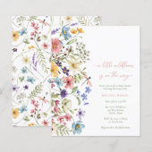 Budget Boho Een Kleine Wildflower Meisje Baby show (Voorkant / Achterkant)