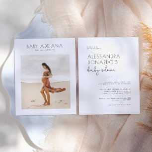 Budget Boho Elegant Zwangerschap Foto Baby shower