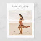 Budget Boho Elegant Zwangerschap Foto Baby shower (Voorkant)