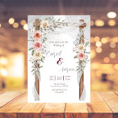 Budget Boho Elegante Classy Botanische Bruiloft Flyer