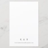 Budget Boho Eucalyptus & Beige Floral Weddenschap  (Achterkant)