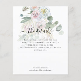 Budget Boho Eucalyptus Florals Weddenschap Details