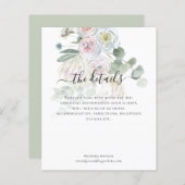 Budget Boho Eucalyptus Florals Weddenschap Details (Voorkant / Achterkant)