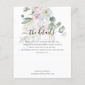 Budget Boho Eucalyptus Florals Weddenschap Details (Voorkant)