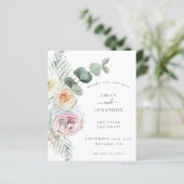 Budget Boho Eucalyptus Florals Weduwsdatum (Staand voorkant)