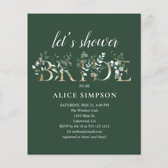 Budget Boho Eucalyptus laat Vrijgezellenfeest over (Voorkant)