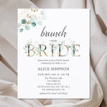 Budget Boho Eucalyptus Leaves Bridal Brunch Shower<br><div class="desc">Boho eucalyptus bladeren.</div>