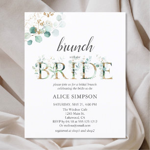 Budget Boho Eucalyptusbladeren Bruids Brunch Bruil
