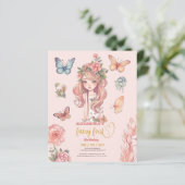 Budget Boho Fairy Eerste Meisje's 1e Verjaardag (Staand voorkant)