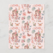 Budget Boho Fairy Eerste Meisje's 1e Verjaardag (Achterkant)