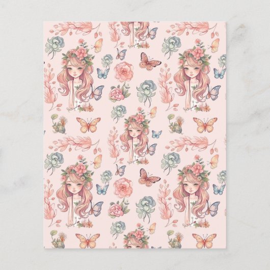 Budget Boho Fairy Eerste Meisje's 1e Verjaardag (Achterkant)