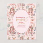 Budget Boho Fairy Eerste Meisje's 1e Verjaardag (Voorkant)