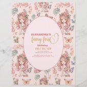 Budget Boho Fairy Eerste Meisje's 1e Verjaardag Flyer (Voorkant)