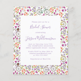 Budget Boho Fiets Bloem Schrift Bruidsborrel