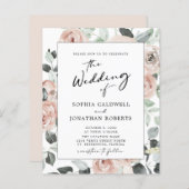 Budget Boho Floral All in One Calligraphy Wedding (Voorkant / Achterkant)