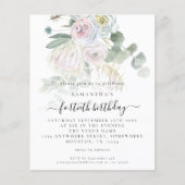 Budget Boho Floral Eucalyptus 40e verjaardag Uitno (Voorkant)