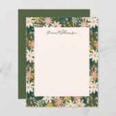 Budget Boho Floral Green Baby shower Dank u (Voorkant / Achterkant)