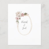 Budget Boho Floral Pampas Grass Wedding (Achterkant)