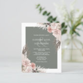 Budget Boho Floral Sage Green Wedding (Staand voorkant)