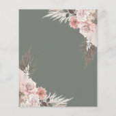 Budget Boho Floral Sage Green Wedding (Achterkant)