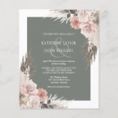 Budget Boho Floral Sage Green Wedding (Voorkant)