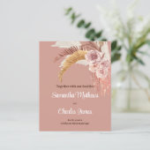 Budget Boho Floral Terracotta Photo Fall Wedding (Staand voorkant)