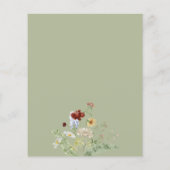 Budget Boho Florals Baby shower (Achterkant)