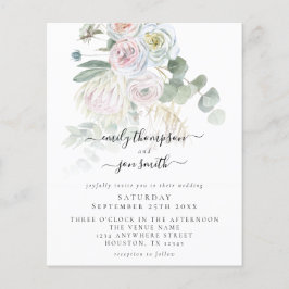 Budget Boho Florals Eucalyptus Weddenschap