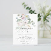 Budget Boho Florals Eucalyptus Weddenschap (Staand voorkant)