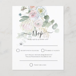 Budget Boho Florals Eucalyptus Wedding RSVP