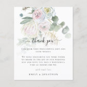 Budget Boho Florals Eucalyptus Weduwschap Dank je (Voorkant)