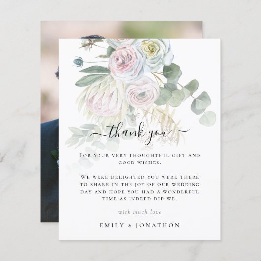 Budget Boho Florals laat foto bruiloft voorbij (Voorkant / Achterkant)