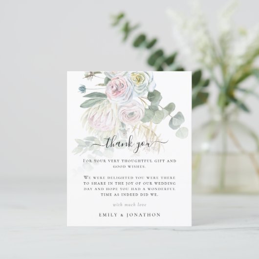 Budget Boho Florals laat foto bruiloft voorbij (Staand voorkant)
