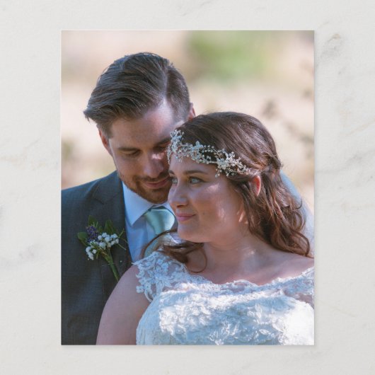 Budget Boho Florals laat foto bruiloft voorbij (Achterkant)