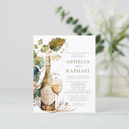 Budget Boho Foliage and Wine Bohemian Wedding (Staand voorkant)