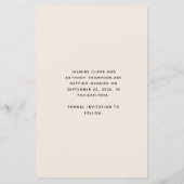 Budget Boho-foto-boog Beige Save the Date (Achterkant)