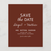 Budget Boho Foto Boog Save The Date Uitnodiging (Achterkant)
