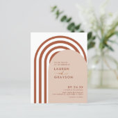 Budget Boho foto gebrand Sinaasappel bruiloft uitn (Staand voorkant)