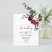 Budget Boho Garden Bourgondië Blauwe Bloemen Bruil (Staand voorkant)