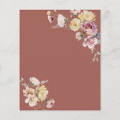 Budget Boho Garden Roos Dedication Invitation (Achterkant)