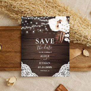 Budget Boho Gedroogd Palm verloor bruiloft met spa Flyer