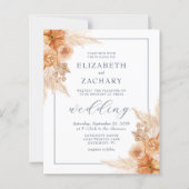 Budget Boho Gedroogde Bloemen Marine Blauw Bruilof (Voorkant)