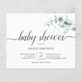 Budget Boho Greenery Eucalyptus Baby shower (Voorkant)