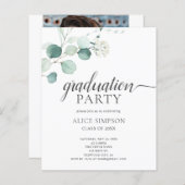 Budget Boho Greenery Leaves Graduation Party (Voorkant / Achterkant)