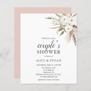 Budget Boho Greenery Pampa Grass Couples Shower