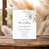 Budget Boho Greenery Pampa Grass Wedding