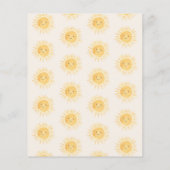 Budget Boho Hallo Sunshine Baby shower Uitnodiging (Achterkant)